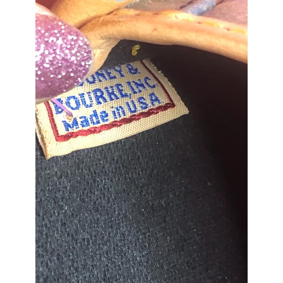 DOONEY & BOURKE Rainbow STAR Black Coated Canvas Mini Pouch As Is. Damaged Faded - Picture 6 of 10